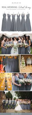 Looking For The Perfect Color For Your Bridesmaids This Fall Steel Grey Is The Way Wedding Bridesmaid Dresses Steel Grey Bridesmaid Dress Wedding Bridesmaids