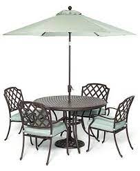 Nottingham Outdoor Patio Furniture 5 Piece Set 48 Round Dining Table And 4 Dining Chairs 48 Round Dining Table Closeout Furniture Buy Outdoor Furniture