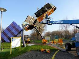 Typically, a fruit picker who needs to move in and around a tree, a lineman who needs to access overhead transmission lines, or a service worker who is. Esa Cherry Picker Beside Envisat Model