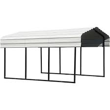 Diy carport kits now available! Arrow 10 X 15 Ft Carport Eggshell Metal Carport Shelterlogic