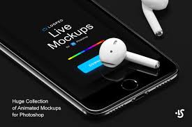 Looped Live Mockups By Ls On Creativemarket Mockup Web Mockup Graphic Design Freebies