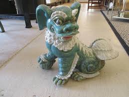 My name is mark and i have been attracted to lovely and interesting pottery and ceramic objects for a long time. Large Vintage Ceramic Foo Dog At 1stdibs