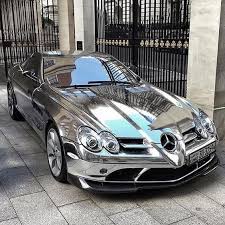 Chrome Mercedes Benz Slr Mercedes Sports Car Mercedes Car Mercedes Benz