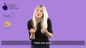 Asking for an opinion or explanation. Learn To Say How Are You And I M Good Thank You In British Sign Language Bsl Youtube