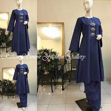 Proses menjahit baju kurung pesak buluh dengan kain susun johor. Gaya Terbaru 27 Baju Kurung Riau