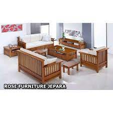 Jual bangku gereja berbahan baku kayu jati atau mahoni dengan model terbaru minimalis modern desain produk mempunyai kontruksi sangat kuat harga murah. Set Kursi Tamu Minimalis Modern Kayu Jati Mebel Jepara Shopee Indonesia