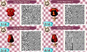 A C Pattern Star Wars Darth Maul 2 0 Qr Codes Animal Crossing Animal Crossing Qr Codes Animals