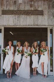 Your Top 10 Most Loved Weddings Of 2017 Nouba Com Au Beach Bridesmaid Dresses White Bridesmaid White Bridesmaid Dresses