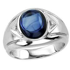Men S Oval Cabochon Sapphire Ring In Sterling Silver Men S Jewelry Rings Mens Gemstone Rings Rings For Men
