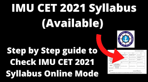 Imucet 2021 notification will be released in. Imu Cet 2021 Syllabus Available How To Check Indian Maritime University Cet 2021 Syllabus Online Youtube