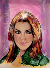 Self portrait with acrylics