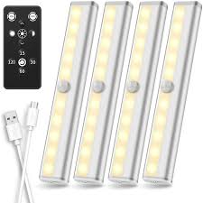 Control Remoto Bajo Las Luces De Armario De Gabinete Iluminacion Inalambrica Recargable Nuevo Ebay