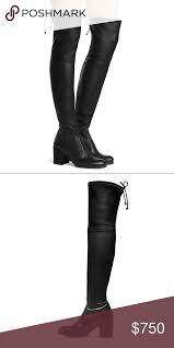 Tieland Black Stretch Leather By Stuart Weitzman Stuart Weitzman Shoes Stretch Leather Leather