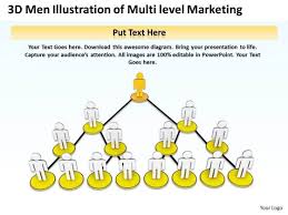 business plan diagram 3d men illustration of multi level