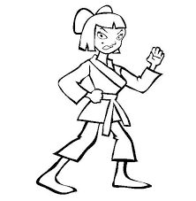Print this color page back to the color pages. Online Coloring Pages Coloring Page Girl Karate Ninja Coloring Pages For Kids