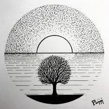 Black And White Drawings Of Nature Easy What Is Real Will Prosper Stippling Art Pencil Art Drawings Art Sketches