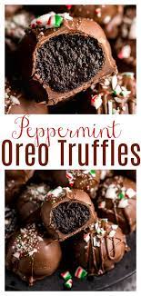 Easy Peppermint Oreo Truffles Recipe Baker By Nature Recipe Oreo Truffles Recipe Oreo Truffles Peppermint Extract Recipes