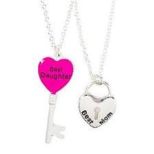 Best Mom And Daughter Heart Key And Lock Pendant Necklaces Set Of 2 Daughter Necklace Mother Daughter Necklace Necklace