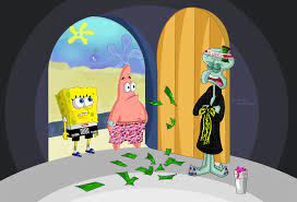 Featured in the episode just one bite, the original burger squidward begrudgingly serves the customer is a king size, ultra krabby supreme, with the works. Spongebob Squarepants Hypebeast Spongebob Patrick Squidward Spongebob Wallpaper Cartoon Wallpaper Spongebob Patrick