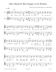 Are you a music master? How Much Is That Doggie Inthe Window Sheet Music For Violin String Duet Musescore Com