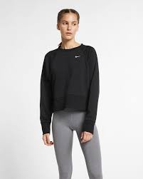 Nike Dri Fit Womens Long Sleeve Yoga Training Top