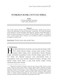 Moral adalah salah satu etika yang harus dimiliki oleh setiap orang. Http Ejournal Uin Suka Ac Id Ushuluddin Esensia Article Download 122 02 652