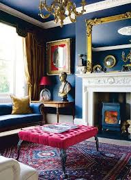46 Enchanting Velvet Interiors Ideas Blue Rooms Blue Living Room House Interior