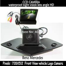 Lcd Mirror Car Front View Monitor With Front Ccd Camera For Benz Mercedes Vito Viano A B C E G Gl Slk Glk Sl R Gla Cl Cla Ccd Camera Car Camera Car Electronics