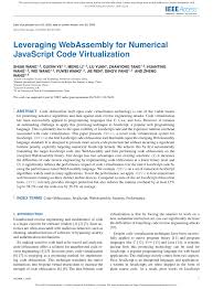 Webopedia's list of data file formats and file extensions Pdf Leveraging Webassembly For Numerical Javascript Code Virtualization