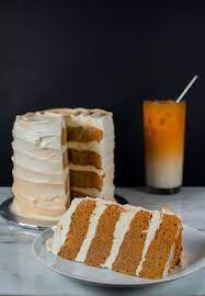 Thai Tea Tres Leches Cake Thai Tea Cake Recipe Tea Cakes Recipes Tea Cakes