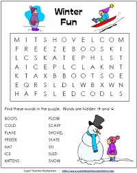 Winter Word Search Puzzle Other Worksheets Winter Words Word Puzzles For Kids Winter Word Search