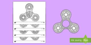 Fidget spinner coloring pages the best free fidget coloring page images download from 79. Fidget Spinner Mindfulness Coloring Sheets