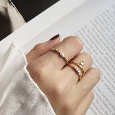 We have selected some of our most fabulous designs for a unique gold plated jewelry collection that you will fall in love with. Ghidbk 925 Sterling Silver Cubic Zirconia Stackable Rings For Women Statement Open Cz Rings Dainty Layered Ring Minimalist Rings Aliexpress