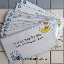 Diese Spielekartei Von Die Frau Burg Bringt Spass Und Freude Ins Schwimmbad Enthalten Sind Aufwarmespiele St Schwimmunterricht Staffelspiele Schwimmen Spiele