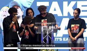 DJ Warras Warrick Stock memorial service is underway. His children ...