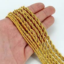 Anniyo Only One Piece Men Gold Necklace 50cm 60cm Chain For Women Gold Color Africa Jewelry Arab C Gold Necklace White Gold Earrings Beautiful Diamond Earrings