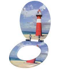Our bathroom accessories category offers a great selection of toilet brushes & holders and more. Soft Close Toilet Seat Lighthouse A235907