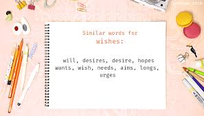 Maybe you would like to learn more about one of these? Synonyms Of Wishes
