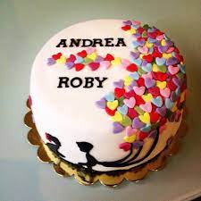 Silhouttes Kids Soccerfan Hearts Baloons Cake Fondant Happy Birthday Andrea Roby Cake Fondant Cakes Fondant