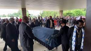 Family and guests attend the funeral service for george floyd at the fountain of praise church tuesday, june 9, 2020, in houston. George Floyd Remembered As Gentle Giant At North Carolina Memorial Service Abc News