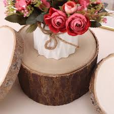 These wood slices are sure to steal the show at your rustic wedding! Balloons Rustic Natural Wood Slices Round Poplar Wooden Slab Table Centerpiece Home Furniture Diy Adakalebobinaj Com