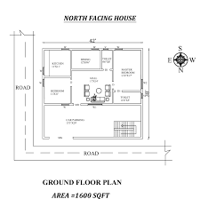 42 X 38 Amazing North Facing 2bhk House Plan As Per Vastu Shastra In 2020 2bhk House Plan How To Plan House Plans