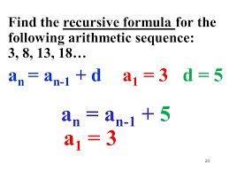 N = number of terms. Series Notes Name Arithmetic Sequences Ppt Video Online Download