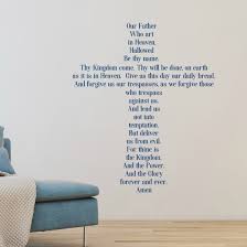Check spelling or type a new query. Amazon Com The Lord S Prayer Wall Sticker Our Father Prayer Cross Decal Print Font 30 Colors Several Sizes Handmade