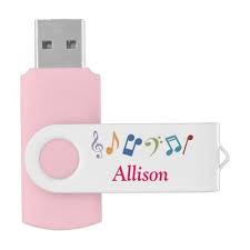 Personalized Music Notes Usb Usb Flash Drive Zazzle Com Personalized Music Music Notes Usb Flash Drive