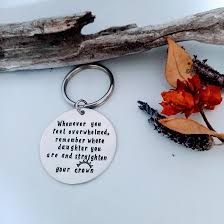 World domination for female entrepreneurs. Straighten Your Crown Keyring