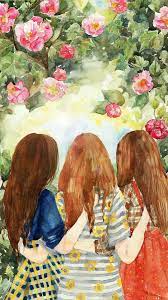 Bff Drawings Art Logo Cute Wallpapers Art Girl Cover Art Iphone Wallpaper Beautiful Pictures Friendship Watercol Bff Drawings Cute Art Illustration Art