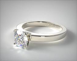 14k White Gold Flat Edged Diamond Solitaire Engagement Ring Diamond Solitaire Engagement Ring Solitaire Engagement Ring Solitaire Engagement Ring Settings