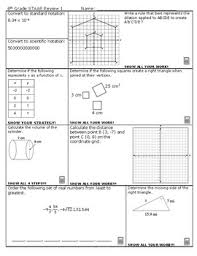 A savings account balance can be modeled by the graph of the linear function shown on the grid. Staar Math 2018 Worksheets Teaching Resources Tpt