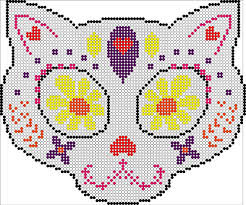 However in the end i decided to make one myself. Dia De Los Muertos Perler Bead Template Call Ajaire